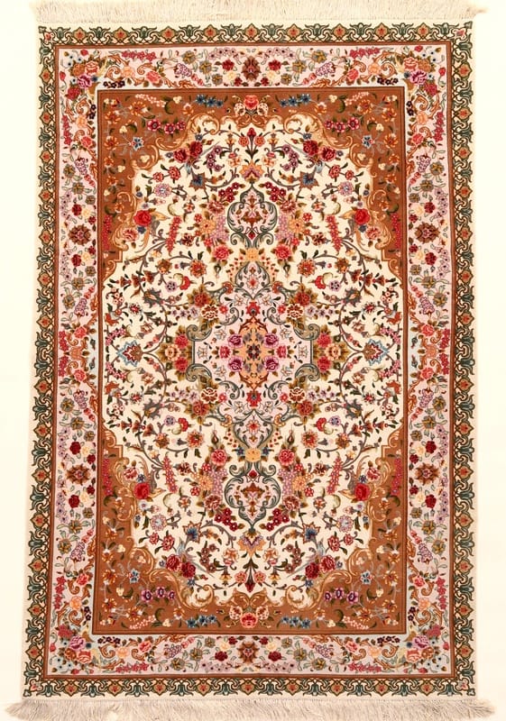 Tabriz60Raj carpet 230x154 - Image 1