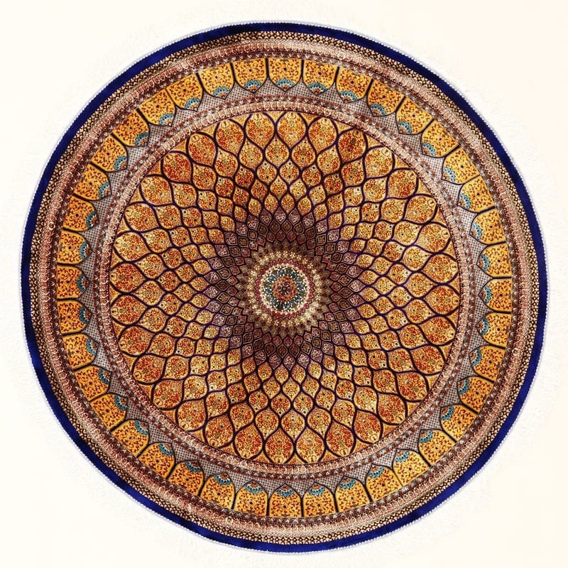 Ghom Geometric design Teppich 200x200 - Image 1