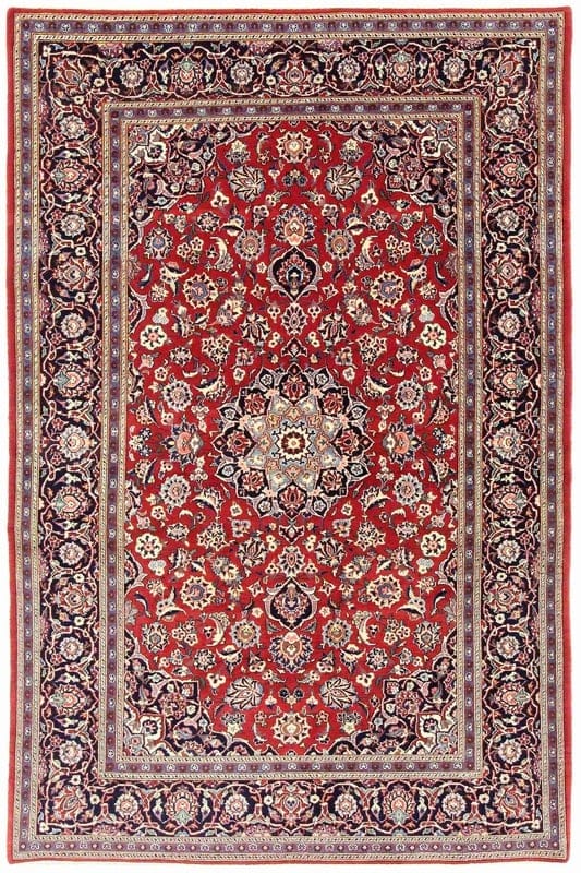 Antike Keshan Teppich 212x137 - Image 1