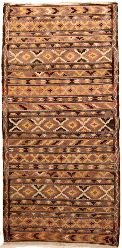 Antik Kelim Teppich  345x170 - Image 1