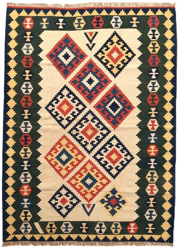 Kelim  Fars Teppich  231x168 - Image 1