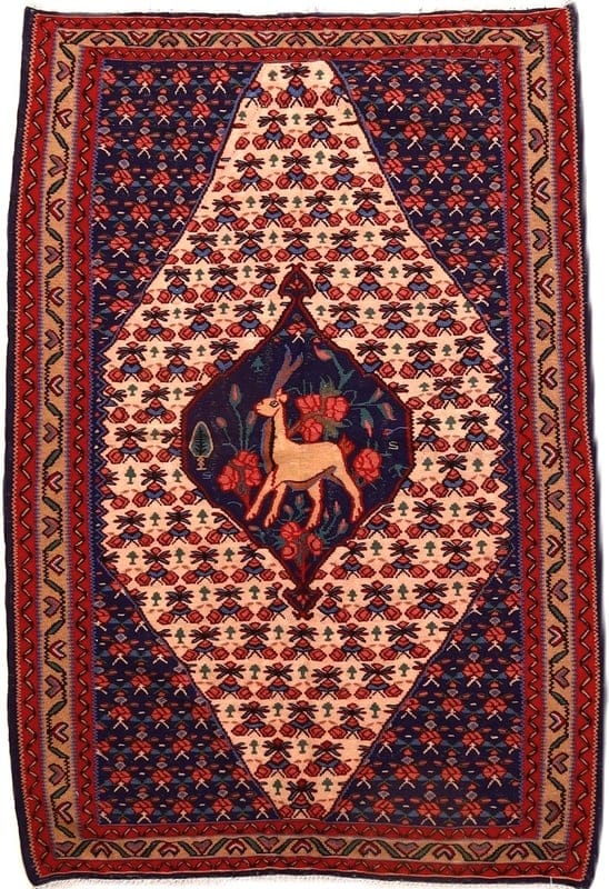 Antique Kilim Carpet 157x106 - Image 1