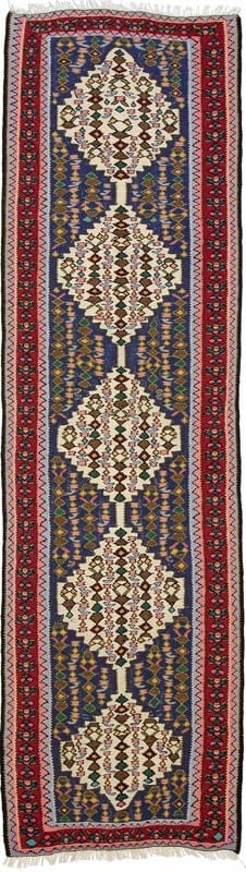 Kelim Senneh Teppich  288x81 - Image 1