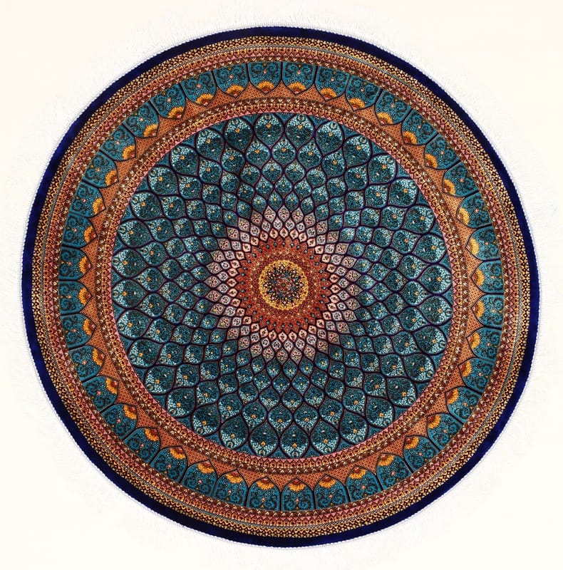 Ghom Geometric design Teppich 150x150 - Image 1