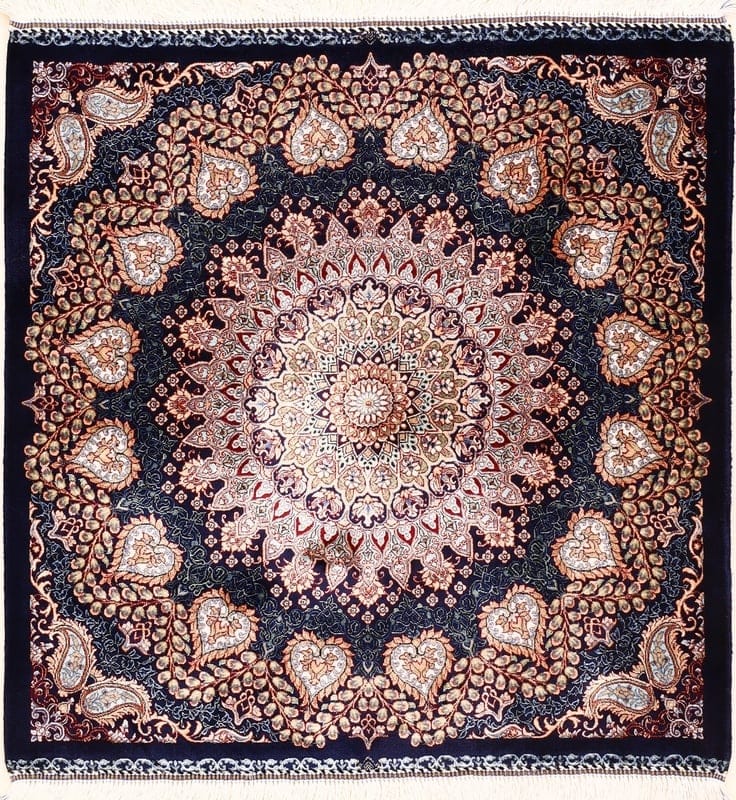 Ghom Daisy Teppich 70x70 - Image 1