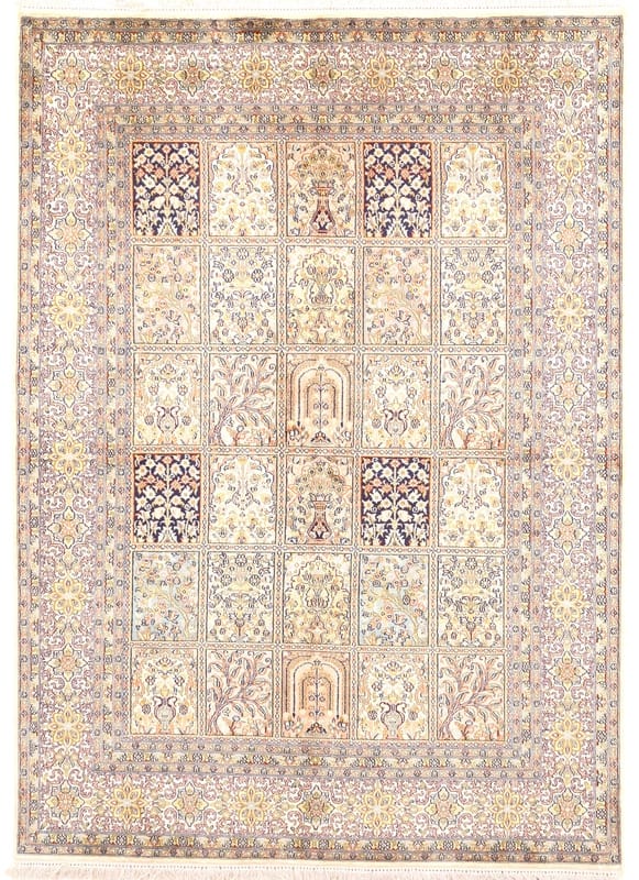 Kashmir Seide Teppich 210x153 - Image 1
