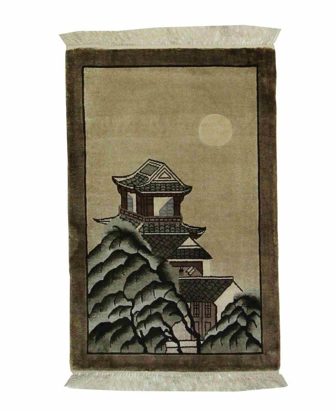 Kashmir Seide Teppich 100x64 - Image 1