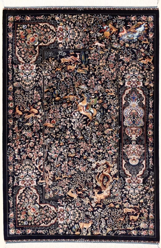 Ghom Jagdrevier Teppich 90x60 - Image 1