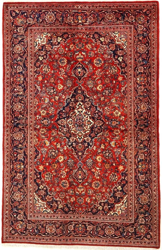 Antique Kashan Carpet 213x138 - Image 1