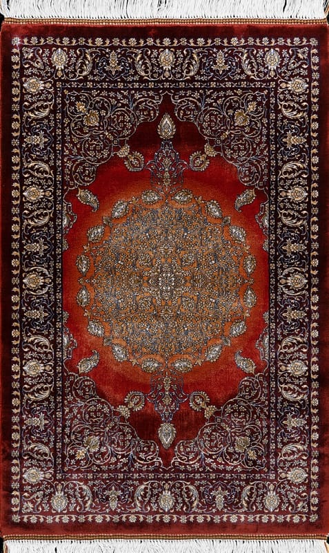 Ghom Dahlia Teppich  90x60 - Image 1
