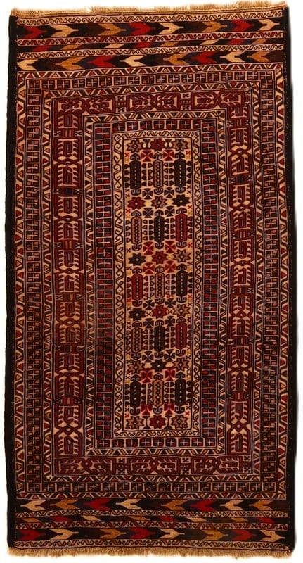 Antique Kilim Carpet 188x74 - Image 1