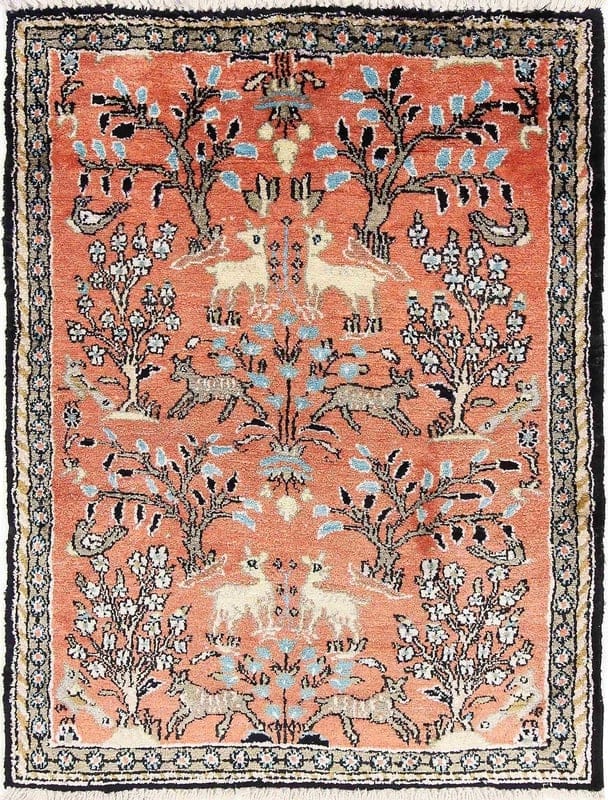 Ghom Seide Teppich 75x56 - Image 1