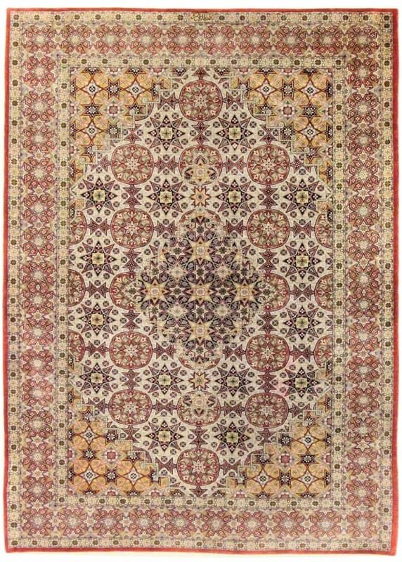 Ghom Seide Teppich 148x105 - Image 1