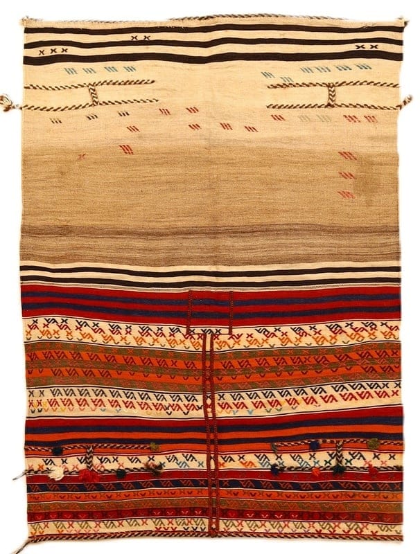 Antique Kelim Fars Teppich 171x125 - Image 1