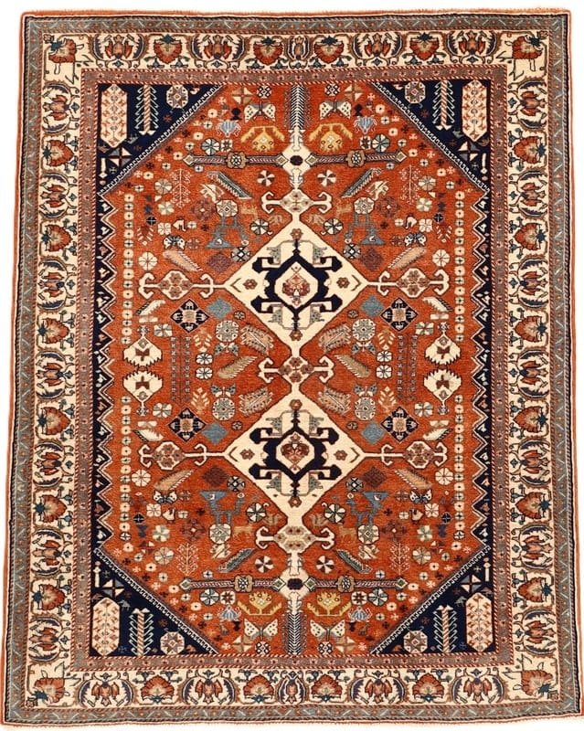 Ghashghi Kashkuli Carpet 130x105 - Image 1