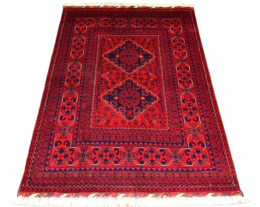 Afghan-Beljikwool Carpet  146x101 - Image 1