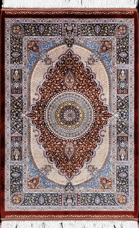Qom  Dahlia Carpet 90x60 - Image 1