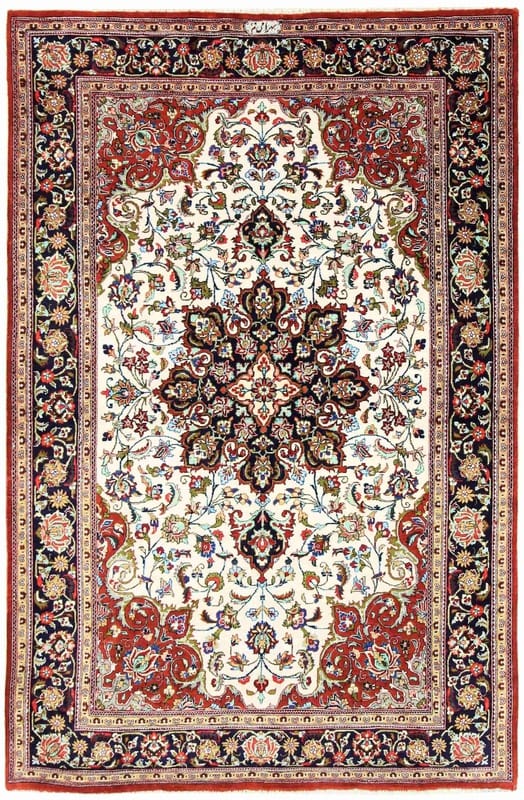 Ghom Seide Teppich 156x102 - Image 1