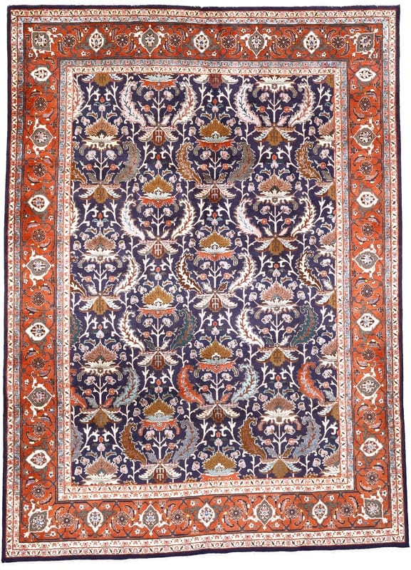 Vintag Antike Tabriz Teppich 303x220 - Image 1