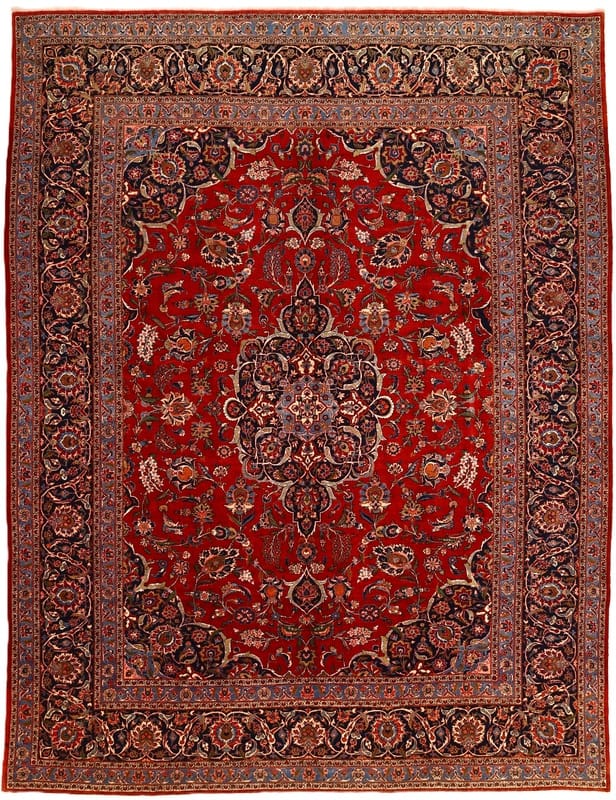 Antike  Kashan Teppich 417x315 - Image 1