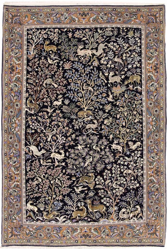 Ghom kork Teppich 212x141 - Image 1