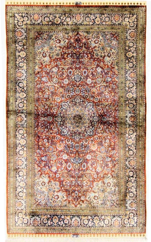 China Seide Teppich 150x93 - Image 1
