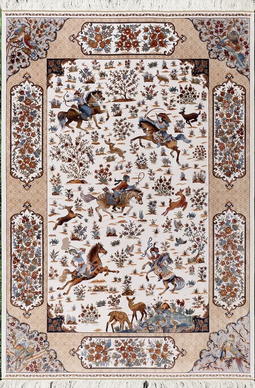 Qom  Dahlia Carpet 230x160 - Image 1