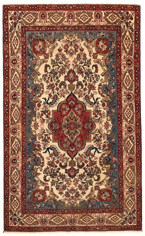 Ghom Antike Teppich 225x135 - Image 1