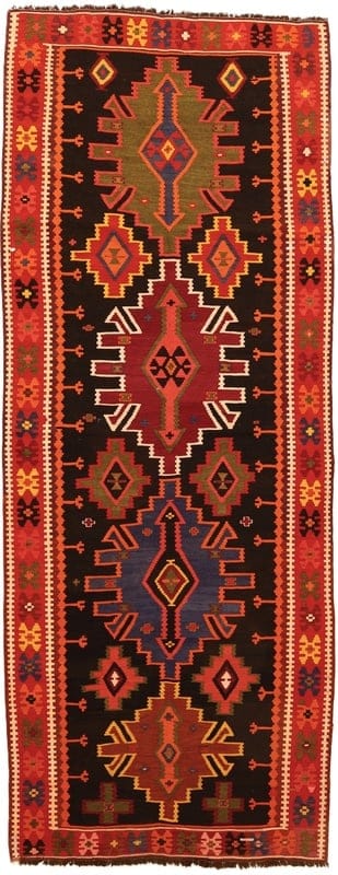 Kelim Fars Teppich 355x135 - Image 1