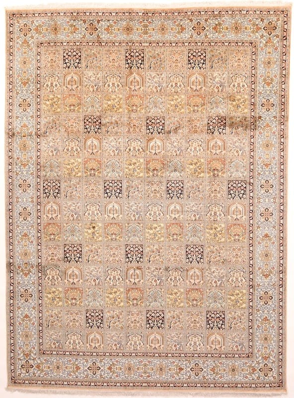 Kashmir Seide Teppich 370x275 - Image 1