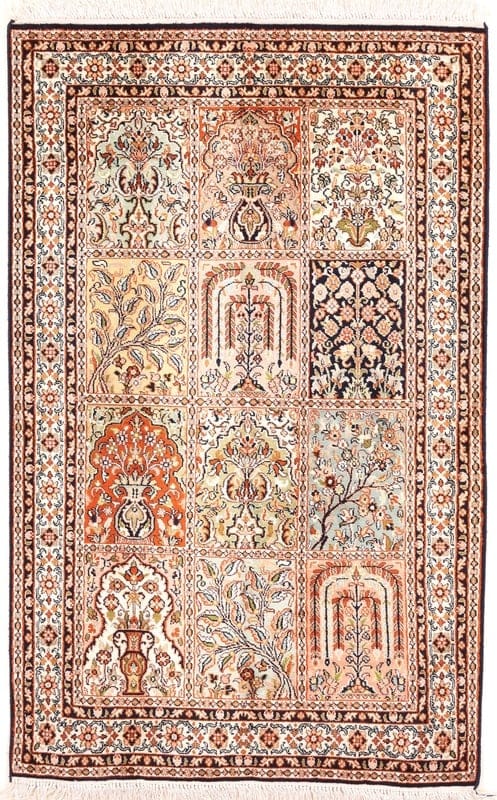 Kashmir Seide Teppich 124x76 - Image 1