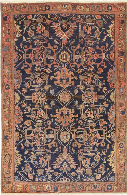 Malayer Antik Teppich 211x142 - Image 1