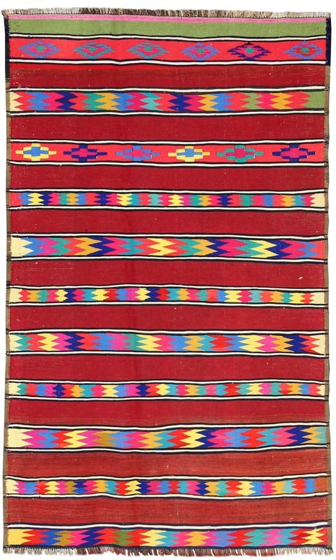 Kelim Carpet 218x130 - Image 1