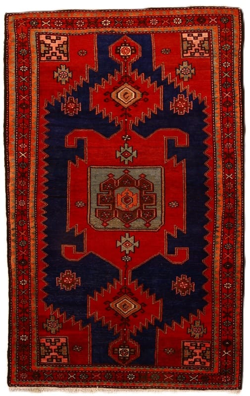 Taleghan Antique Carpet  205x130 - Image 1