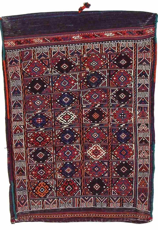 Kelim Senneh Carpet  97x68 - Image 1