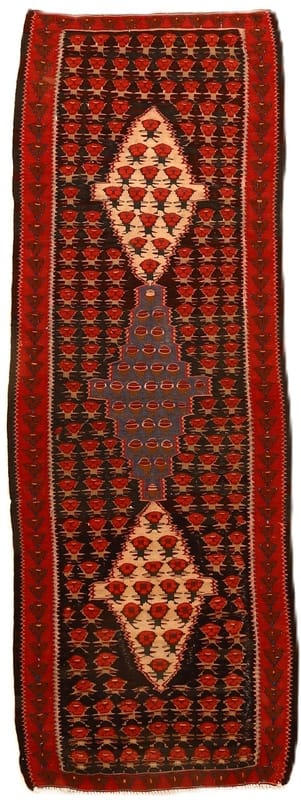Antique Kilim Carpet  205x74 - Image 1