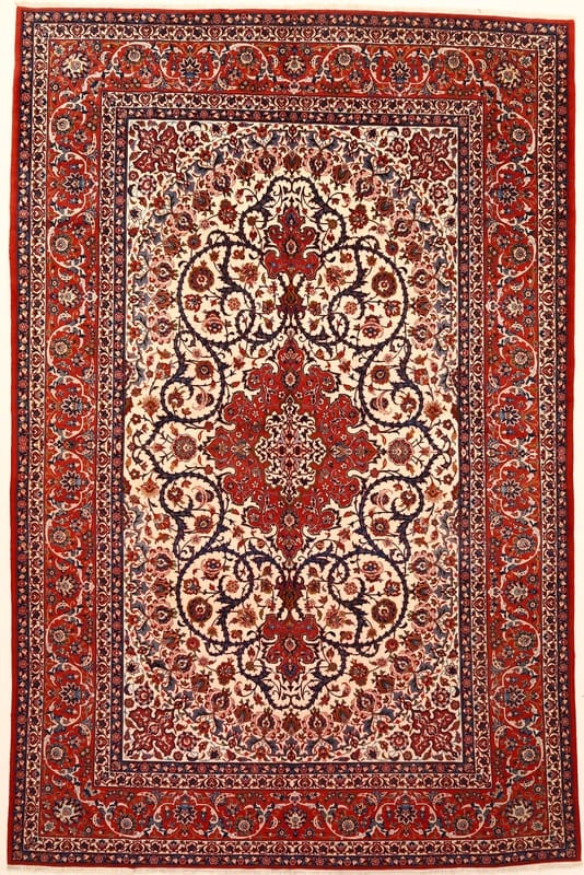 Antique Isfehan Carpet 454x296 - Image 1