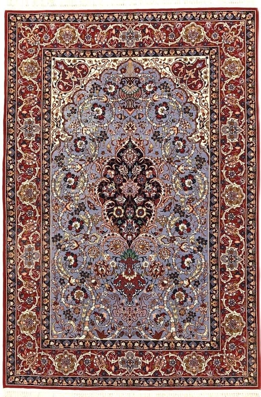Isfahan Seidenkette Teppich 170x109 - Image 1
