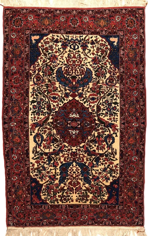 Isfahan Antike Teppich 230x150 - Image 1