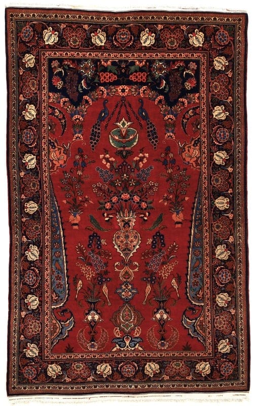 Antik  Kashan Teppich 197x127 - Image 1