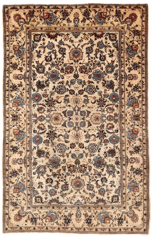 Keshan Antique Carpet 208x133 - Image 1