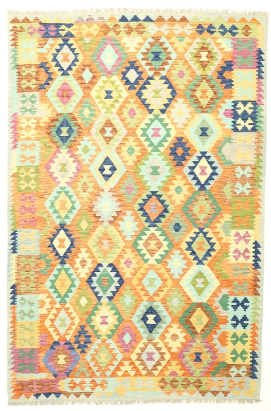 Afghan Kelim Teppich 298x195 - Image 1