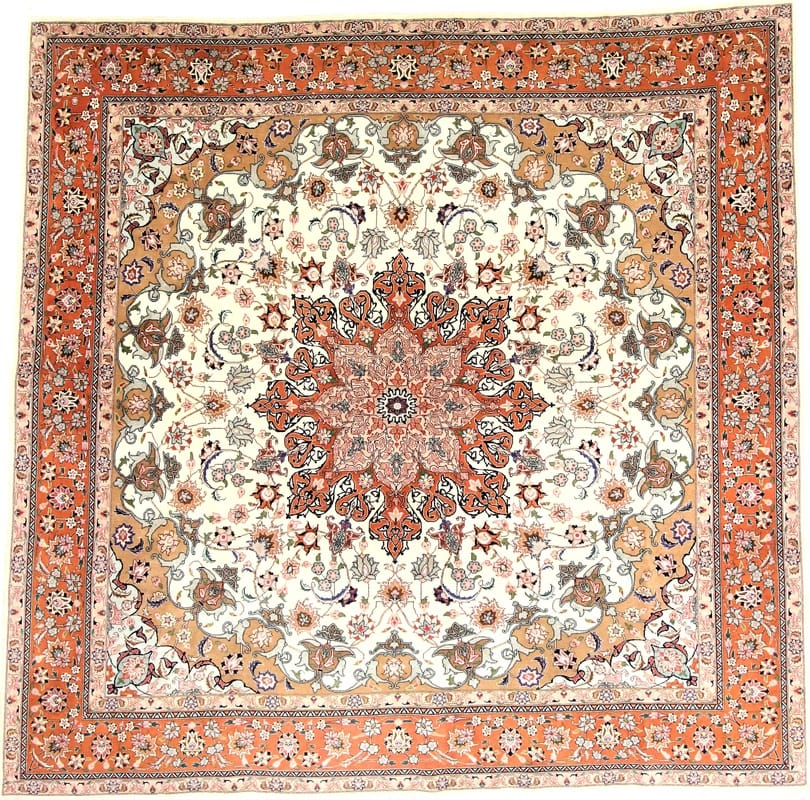 Tabriz 50 raj Carpet 248x252 - Image 1