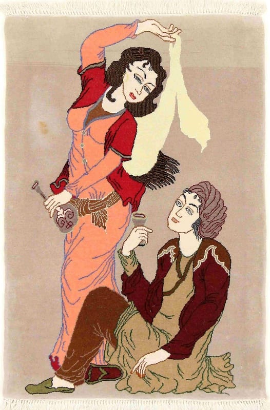 Tabriz 50 Raj Teppich 71x48 - Image 1