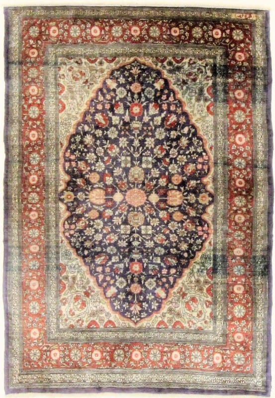 Antike Herike Seide  117x80 - Image 1