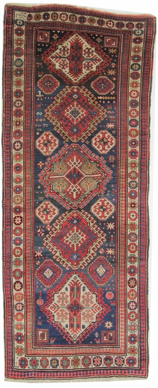 Russisch Antik Teppich 363x143 - Image 1