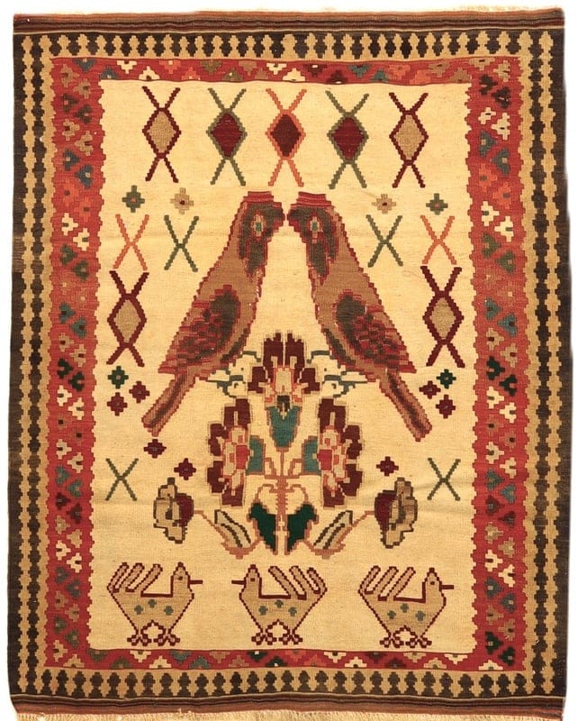 Kelim Fars Teppich 146x115 - Image 1