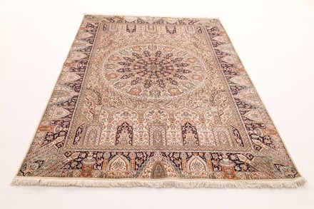 Kashmir Seide Teppich 266x185 - alternate view