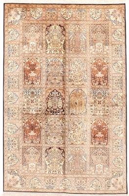 Kahmir Seide Teppich  185x121