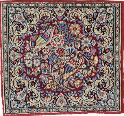 Kerman Teppich 45x45